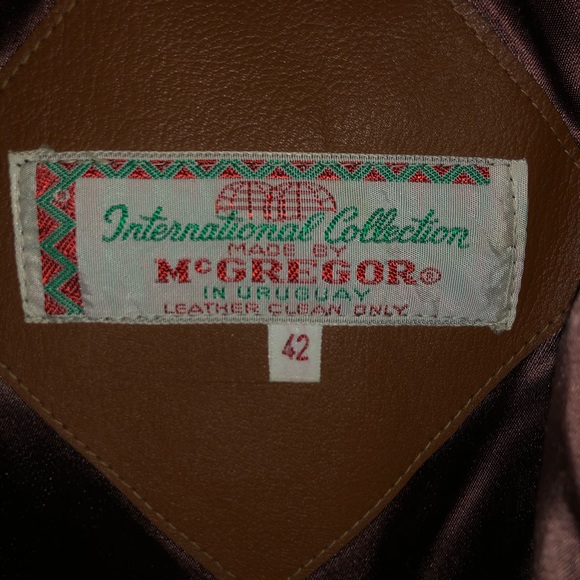 Vintage 60’s McGregor Leather Jacket - Picture 2 of 7